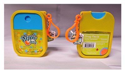 Label (Dippin Dots Hand Sanitizer Rainbow Ice Compressed)